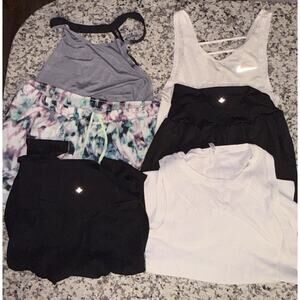 Lot Of 6 Womens Athletic Exercise Workout Clothes MIXED BRANDS Reseller Bundle
